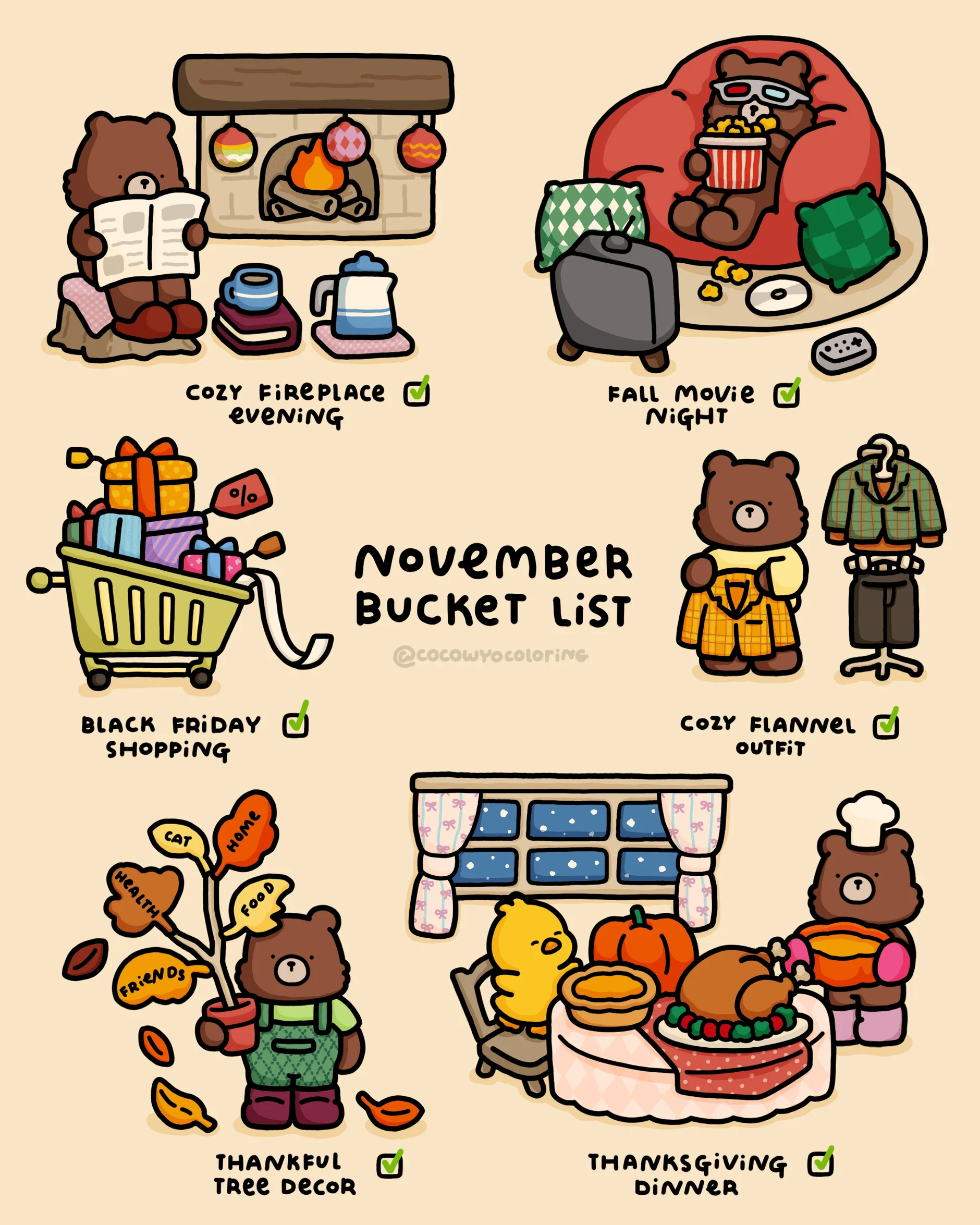 november bucket list