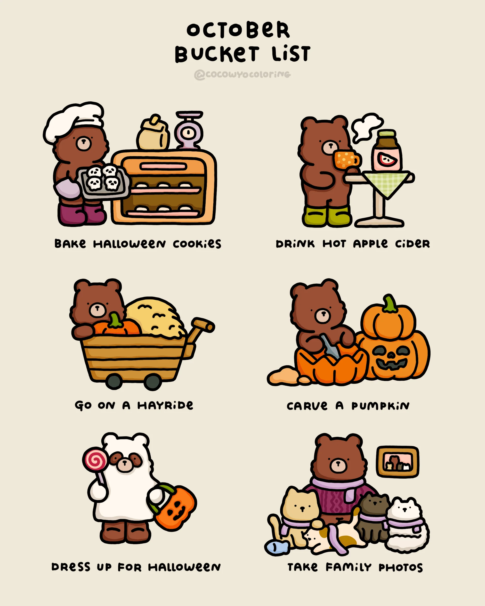 october bucket list